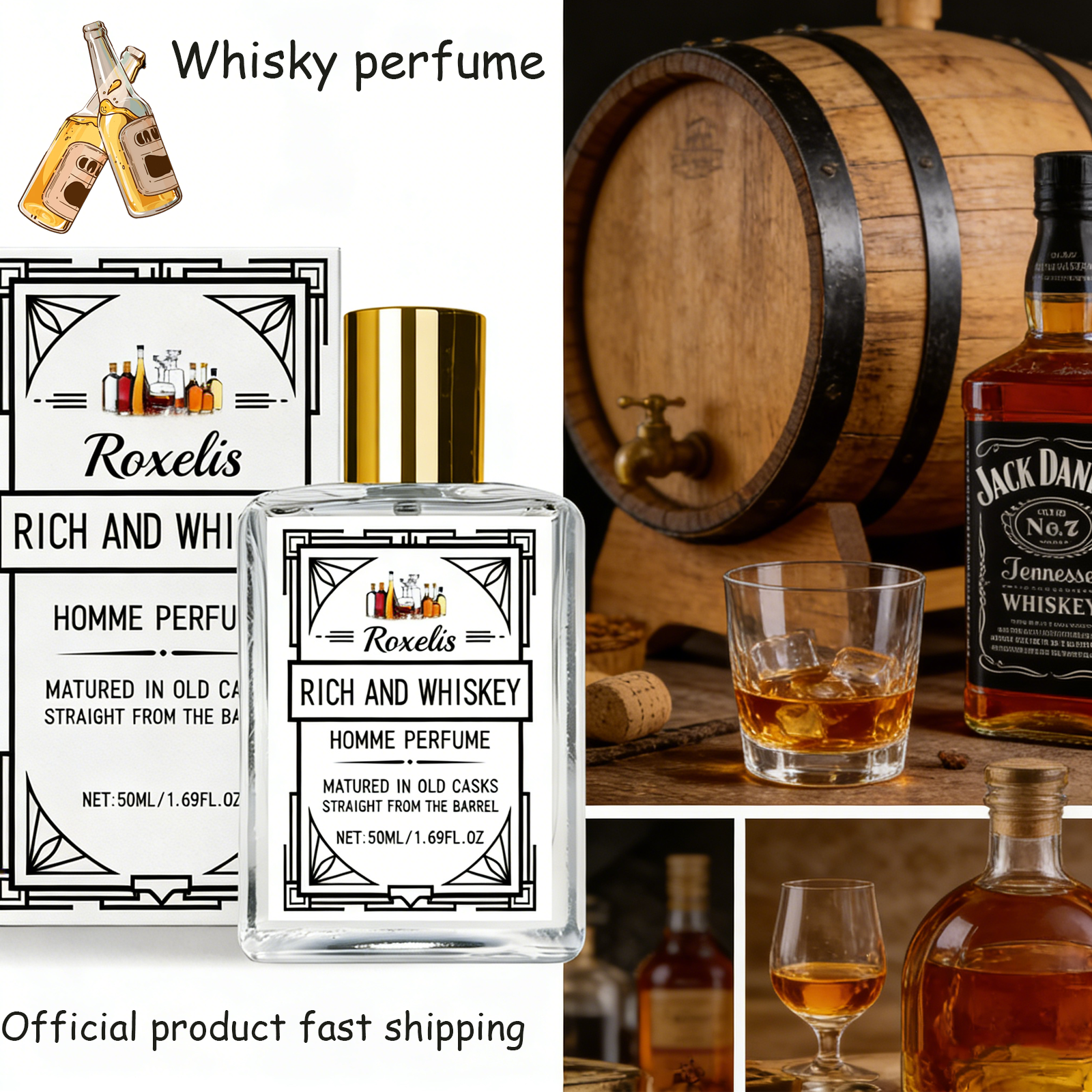 Perfume Fragrance Man - Парфюм Roxelis 50 мл Charm Whisky